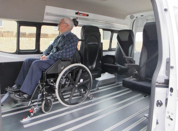 wheelchair in taxi