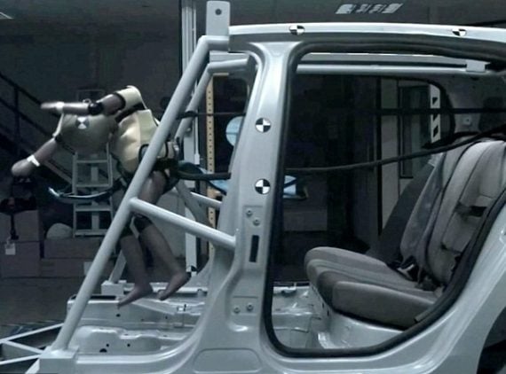 crash test seat harness