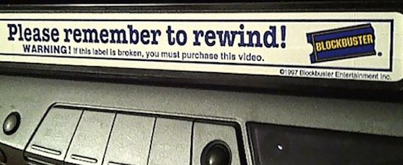 vhs rental label