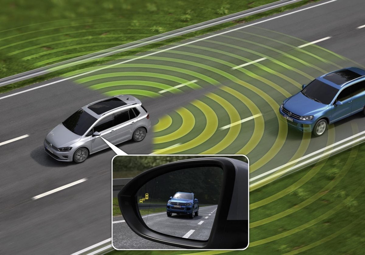 safety systems VW blind spot monitor